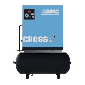 Compresor de aer profesional cu surub - 4 kW, 500 L/min, 10 bari - Rezervor 100 Litri - ABAC-CROSS-500-10-400/50-100