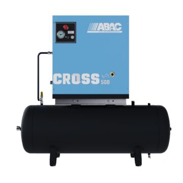 Compresor de aer profesional cu surub - 4 kW, 500 L/min, 10 bari - Rezervor 200 Litri - ABAC-CROSS-500-10-400/50-200